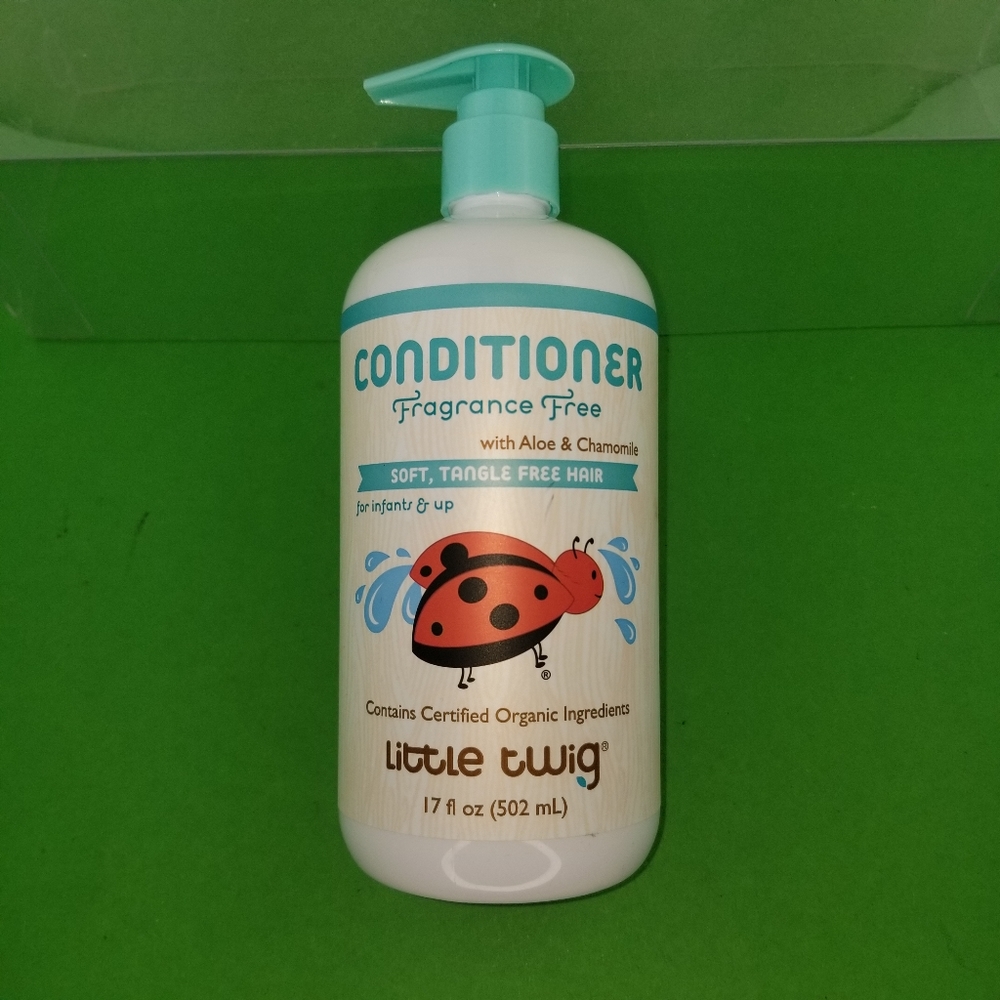 Little Twig Fragrance Free Unscented Conditioning Organic Tangle Infant 17 fl oz